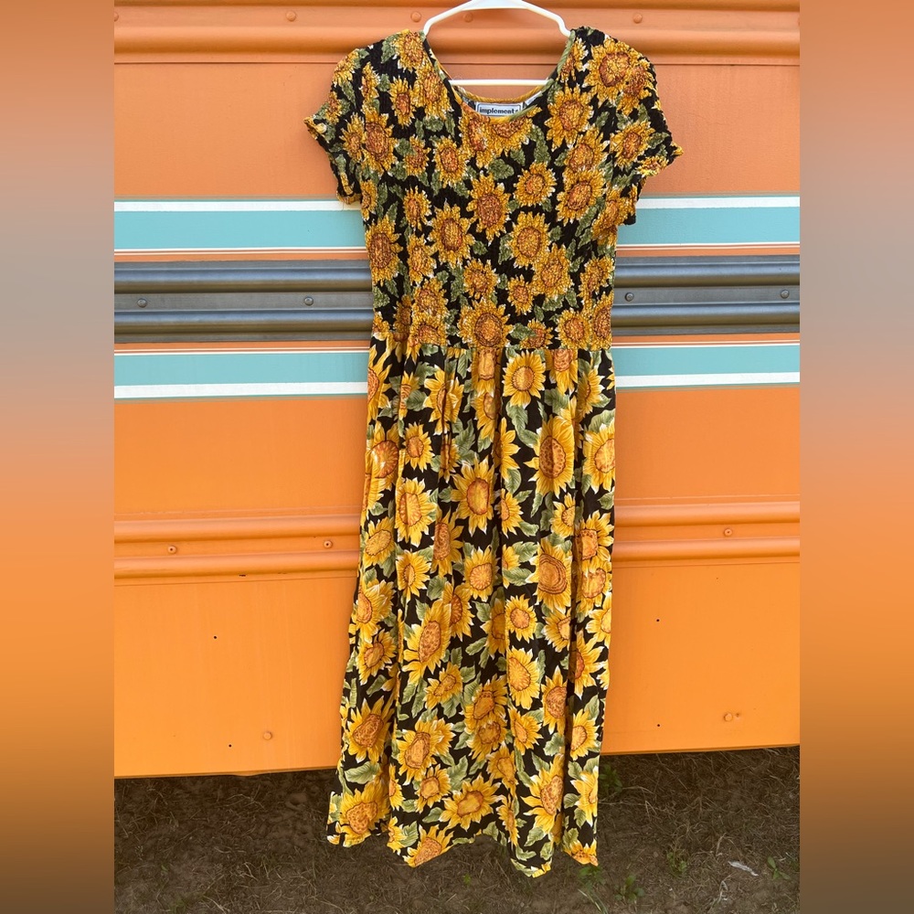 Vintage 1970’s Sunflower Dress